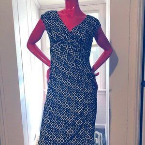 Ralph Lauren black and white patterned dress